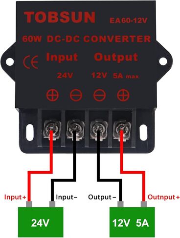 2-Pack 12V to 5V Converter, DC 12V 24V to 5V 10A Step Down Converter Adapter DC Voltage Reducer Regulator Power Supplies Transformer Module in Saudi Arabia
