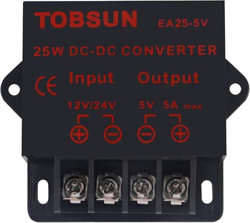 DWEII 2-Pack 12V إلى 5V Converter، DC 12V 24V إلى 5V 10A محول تنحى محول DC الجهد المخفض منظم إمدادات الطاقة وحدة المحول in Saudi Arabia