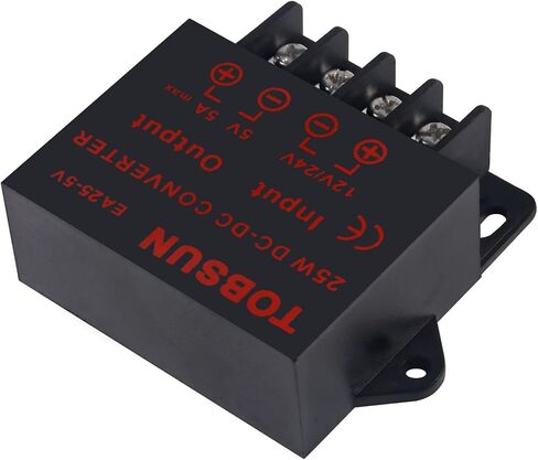 DWEII 2-Pack 12V إلى 5V Converter، DC 12V 24V إلى 5V 10A محول تنحى محول DC الجهد المخفض منظم إمدادات الطاقة وحدة المحول in Saudi Arabia