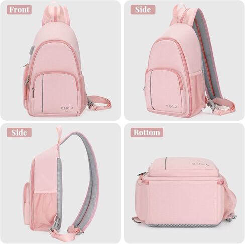 BAIGIO Camera Sling Bag Small Camera Backpack for Photographers,Water-resistant Camera Crossbody Bag Travel Caemra Backpack for DSLR SLR Mirrorless Camera in Saudi Arabia