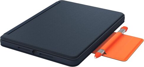 جراب Logitech Rugged Combo 3 Touch iPad® للوحة المفاتيح مع لوحة التتبع وموصل ذكي لأجهزة iPad (الجيل السابع والالثامن والتاسع) للتعليم - أزرق كلاسيكي in Kuwait