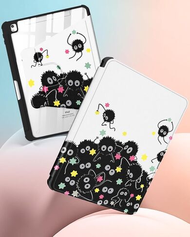Uppuppy for iPad 9th/8th/7th/Air 3rd Generation Case 10.2& for iPad Pro 10.5 Inch Cases 360 Degree Rotating Stand Folio Cover with Pencil Holder Cute Girls Strawberry for Apple iPad 2021/2020/2019 in Saudi Arabia