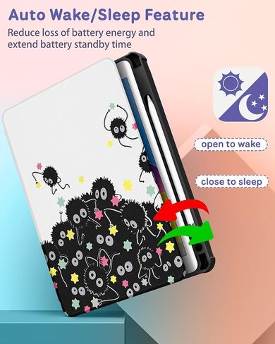 Uppuppy for iPad 9th/8th/7th/Air 3rd Generation Case 10.2& for iPad Pro 10.5 Inch Cases 360 Degree Rotating Stand Folio Cover with Pencil Holder Cute Girls Strawberry for Apple iPad 2021/2020/2019 in Saudi Arabia