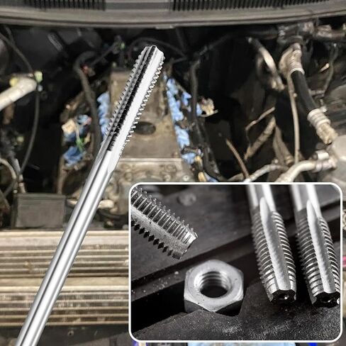 BZBMGMO M11 x 2.0 High Precision High Speed Steel Thread Tap Extra Long Thread Tapping Tool (Thread Cleaning 165mm Long) in Kuwait