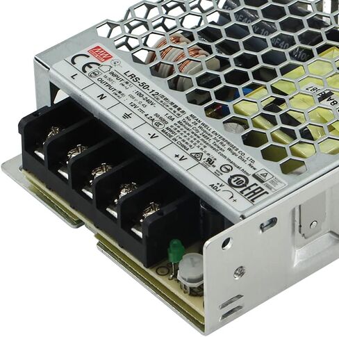 مزود طاقة التبديل بشكل جيد، مخرج واحد، إطار 50 W-12 فولت مغلق (تصميم مغلق)، للاستخدام الاحترافي، فضي، LRS-50-12 in Saudi Arabia