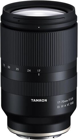 عدسة Tamron مقاس 17-70 مم f/2.8 Di III-A VC RXD لهاتف Sony E، حزمة مع مجموعة مرشح ProOptic 67 مم، مجموعة تنظيف، مجموعة برامج الكمبيوتر، حبل غطاء العدسة، منظف العدسات، حقيبة العدسات in Saudi Arabia