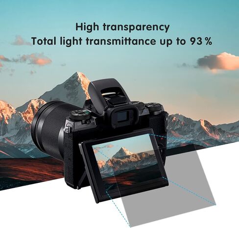 kinokoo Screen Protector for Sony Alpha A6700/A7C II/ZV-E1 Camera | 0.25mm 9H Hardness Tempered Glass Film, Bubble-free Anti-scratch, 2 Pack in Saudi Arabia