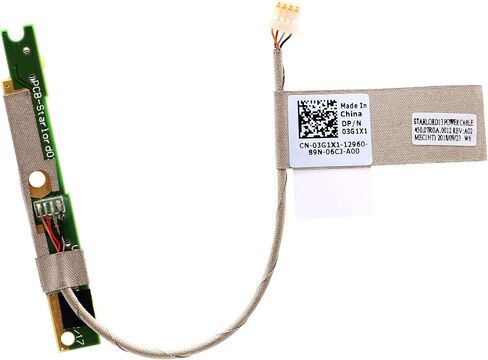Deal4GO Power Button Volume Switch Board (Short Cable) 3G1X1 03G1X1 450.07R0A.0012 Replacement for Dell Inspiron 5368 5378 5379 7375 7368 7378 5568 5578 7568 Latitude 3379 3390 in Saudi Arabia