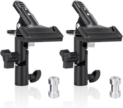 مشبك عاكس عالي التحمل من KAGYOKU لاستوديو الصور - عبوة من قطعتين مع فتحة مظلة وحامل لولبي in Kuwait