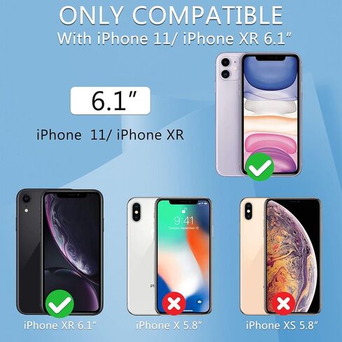 NBiefuny 2 Pack واقي شاشة للخصوصية لهاتف iPhone 11/ iPhone XR 6.1 بوصة، [True 28°Anti Spy] [صلابة 9H] [تغطية كاملة] واقي شاشة زجاجي مقوى ملون متدرج لهاتف iPhone 11 in Kuwait