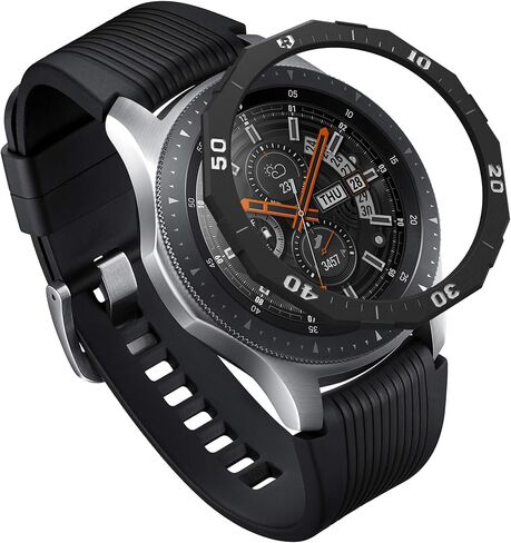 تصميم Ringke Bezel لساعة Galaxy Watch 46mm / Galaxy Gear S3 Frontier وغطاء لاصق بحلقة كلاسيكية مضادة للخدش من الفولاذ المقاوم للصدأ (مقاوم للصدأ) لإكسسوار ساعة Galaxy GW-46-46 in Saudi Arabia