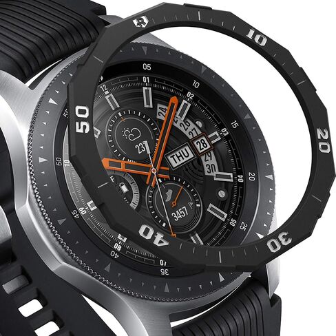 تصميم Ringke Bezel لساعة Galaxy Watch 46mm / Galaxy Gear S3 Frontier وغطاء لاصق بحلقة كلاسيكية مضادة للخدش من الفولاذ المقاوم للصدأ (مقاوم للصدأ) لإكسسوار ساعة Galaxy GW-46-46 in Saudi Arabia