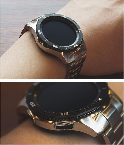 تصميم Ringke Bezel لساعة Galaxy Watch 46mm / Galaxy Gear S3 Frontier وغطاء لاصق بحلقة كلاسيكية مضادة للخدش من الفولاذ المقاوم للصدأ (مقاوم للصدأ) لإكسسوار ساعة Galaxy GW-46-46 in Saudi Arabia