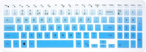 Silicone Keyboard Cover Compatible for 15.6 inch Dell Inspiron 15 3000 & 5000 Series, 17.3 inch Dell Inspiron 17 5000 Series, Inspiron 15 i3541 i5566, Inspiron 17 i5749 Series Laptop (Mint Green) in Saudi Arabia