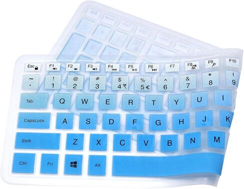 Silicone Keyboard Cover Compatible for 15.6 inch Dell Inspiron 15 3000 & 5000 Series, 17.3 inch Dell Inspiron 17 5000 Series, Inspiron 15 i3541 i5566, Inspiron 17 i5749 Series Laptop (Mint Green) in Saudi Arabia