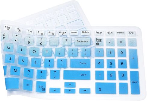 Silicone Keyboard Cover Compatible for 15.6 inch Dell Inspiron 15 3000 & 5000 Series, 17.3 inch Dell Inspiron 17 5000 Series, Inspiron 15 i3541 i5566, Inspiron 17 i5749 Series Laptop (Mint Green) in Saudi Arabia