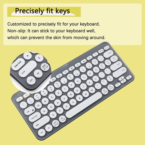 غطاء كيبورد سيليكون رفيع للغاية لجهاز لوجيتك بلوتوث متعدد الاجهزة K380 (الموديل: K380) للوجيتك K380 ابيض in Kuwait