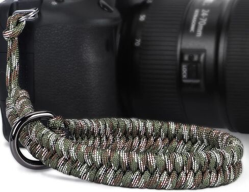 Hargedis Camera Wrist Strap, Hand-Woven Paracord Camera Hand Strap High-end and Secure Universal Adjustable, Suitable for Canon Sony Nikon Panasonic Fujifilm Olympus (Black) in Saudi Arabia