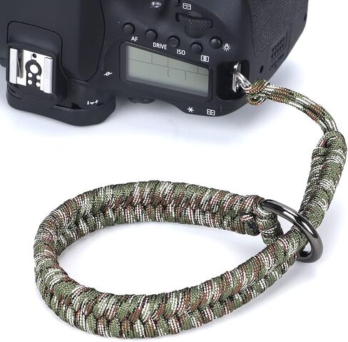 Hargedis Camera Wrist Strap, Hand-Woven Paracord Camera Hand Strap High-end and Secure Universal Adjustable, Suitable for Canon Sony Nikon Panasonic Fujifilm Olympus (Black) in Saudi Arabia
