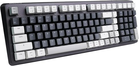Azio Cascade Mechanical Keyboard, 98% Layout, Backlit RGB, Hotswap Switches and Keycaps, USB Wired/Bluetooth Wireless Connection (Gateron Brown Switches) (Galaxy Dark) in Kuwait