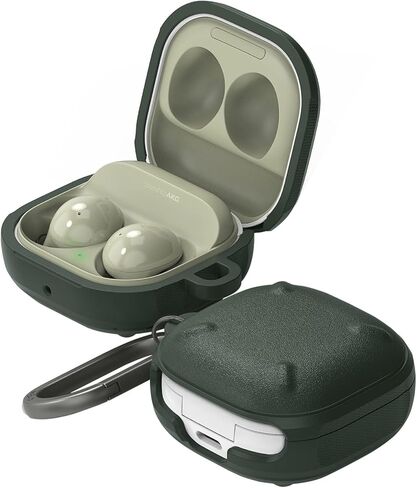 Ringke Onyx [يشعر بالارتياح في اليد] متوافق مع حافظة Samsung Galaxy Buds 2 Pro وBuds 2 وBuds Pro وBuds Live وGalaxy Buds FE، غطاء غير قابل للانزلاق يمنع اللطخات الزيتية - أسود in Kuwait