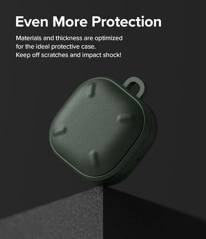 Ringke Onyx [يشعر بالارتياح في اليد] متوافق مع حافظة Samsung Galaxy Buds 2 Pro وBuds 2 وBuds Pro وBuds Live وGalaxy Buds FE، غطاء غير قابل للانزلاق يمنع اللطخات الزيتية - أسود in Kuwait