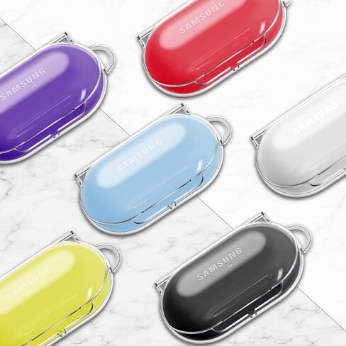 حافظة Fintie لهاتف Samsung Galaxy Buds Plus (2020) / Samsung Galaxy Buds (2019)، غطاء حماية صلب مع حلقة مفاتيح تدعم الشحن اللاسلكي (شفاف كريستالي) in Kuwait