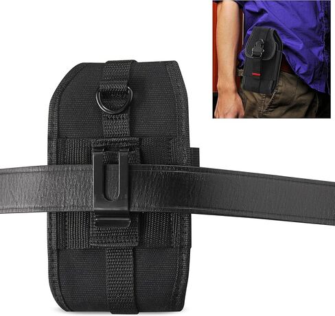 Krofel Pouch Cover Clip Side Holster for iPhone 15/14/13/12 Pro Max/iPhone 15/14 Plus/Pixel 7 Pro / 7/6 Pro/CAT S62 Pro/Samsung Galaxy S22 Ultra/Galaxy S22+ / S21+ FE (fits w Hard case) in Saudi Arabia