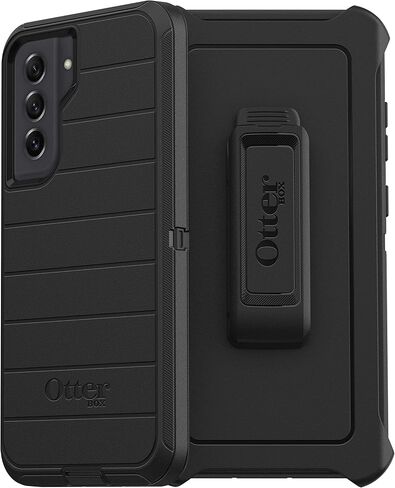 حافظة OtterBox Defender Series لهاتف Samsung Galaxy S21 FE 5G (فقط) - يتضمن مشبك الحافظة - حماية دفاعية ميكروبية - عبوة غير قابلة للبيع بالتجزئة - أرجواني سعيد in Saudi Arabia