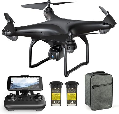 طائرة بدون طيار Awelov GPS FPV مع كاميرا 4K للبالغين والمبتدئين، طائرة رباعية المروحية 5G WiFi FPV RC مع متابعتي، إرجاع تلقائي، طيران نقطة الطريق، التحكم الصوتي، بطاريتان in Saudi Arabia