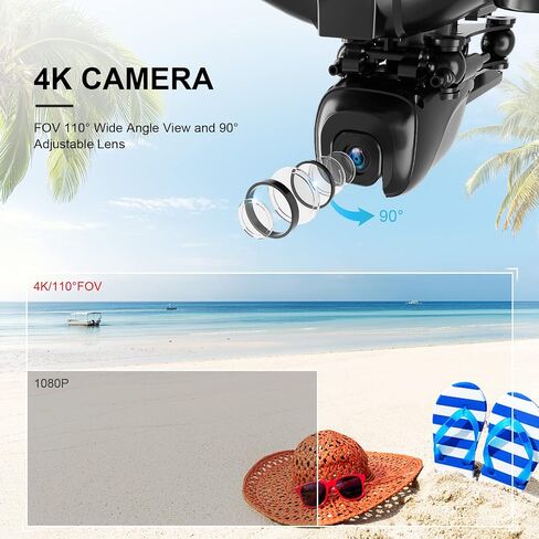 طائرة بدون طيار Awelov GPS FPV مع كاميرا 4K للبالغين والمبتدئين، طائرة رباعية المروحية 5G WiFi FPV RC مع متابعتي، إرجاع تلقائي، طيران نقطة الطريق، التحكم الصوتي، بطاريتان in Saudi Arabia
