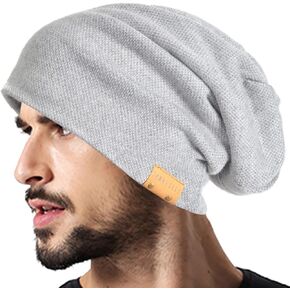 VECRY Men Oversized Slouch Beanie Large Skullcap Knit Hat