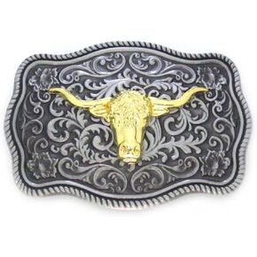 MUSVIKY الغربية حزام مشبك كاوبوي روديو تشغيل الحصان العتيقة الأزهار محفورة حبل حافة تصميم حزام مشبك للرجال والنساء in Kuwait