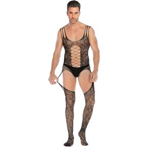 UIWFJEH Sexy Lingerie For Men Sexy Lingerie Men Body Suits Teddy Erotic Club Costumes Sexy Underwear Nightgown Hose Porn St