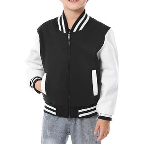 جاكيت بومبر للأطفال من بيبي هيلثي للأولاد والبنات، جاكيت بيسبول كاجوال بسحاب كامل وخفيف الوزن in Kuwait