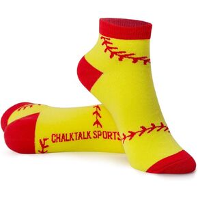 جوارب رياضية للكاحل من ChalkTalkSPORTS Softball | قطع منخفض | تصاميم مختلفة in Kuwait