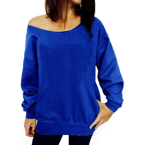Dutebare Women Off Shoulder Sweatshirt Slouchy Shirt Long Sleeve Pullover Tops