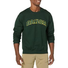 NCAA Baylor Bears 50/50 Blended 8-Ounce Vintage Arch Crewneck Sweatshirt