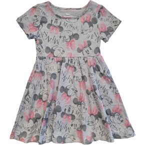 فستان ديزني للفتيات الصغار الأميرة ميني ميكي ماوس موانا أرييل سندريلا بيل فروزن المتزلج in Kuwait