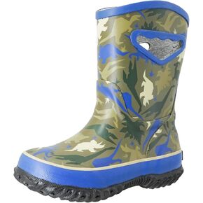 MCIKCC Unisex Child Toddler Rain Boots, Anti Slipper Rubber Waterproof Shoes with Cartoon Pattern