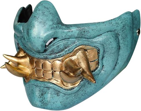 قناع تحت الصفر الساموراي قاتل الشيطان هانيا كابوكي كوسبلاي النينجا المحارب الشيطان قناع الهالوين الشرير in Kuwait