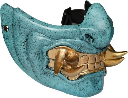 قناع تحت الصفر الساموراي قاتل الشيطان هانيا كابوكي كوسبلاي النينجا المحارب الشيطان قناع الهالوين الشرير in Kuwait