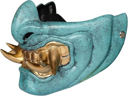 قناع تحت الصفر الساموراي قاتل الشيطان هانيا كابوكي كوسبلاي النينجا المحارب الشيطان قناع الهالوين الشرير in Kuwait