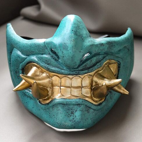 قناع تحت الصفر الساموراي قاتل الشيطان هانيا كابوكي كوسبلاي النينجا المحارب الشيطان قناع الهالوين الشرير in Kuwait