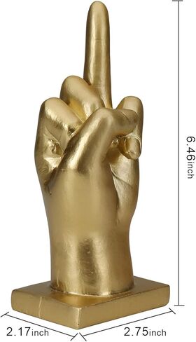 هانا روبرتس حامل خاتم يد ذهبي من البوليريسين للمجوهرات، خاتم الخطوبة والزفاف، 2.75 انش × 2.2 انش × 6.5 انش in Kuwait