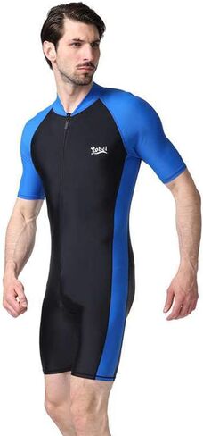 BIKMAN One-Piece Snorkeling Surfing Swim Suit Short Sleeves Plus Size Swimwear- Sun Protection in Saudi Arabia