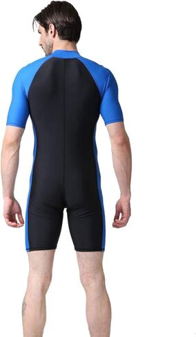 BIKMAN One-Piece Snorkeling Surfing Swim Suit Short Sleeves Plus Size Swimwear- Sun Protection in Saudi Arabia