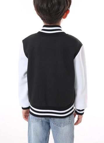 جاكيت بومبر للأطفال من بيبي هيلثي للأولاد والبنات، جاكيت بيسبول كاجوال بسحاب كامل وخفيف الوزن in Kuwait