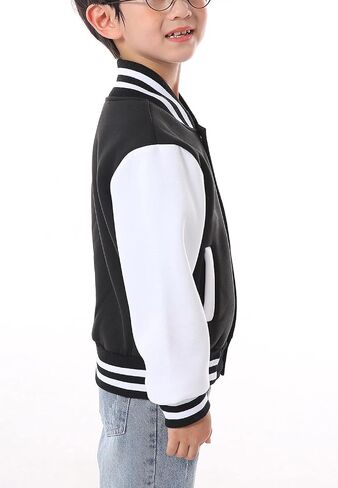 جاكيت بومبر للأطفال من بيبي هيلثي للأولاد والبنات، جاكيت بيسبول كاجوال بسحاب كامل وخفيف الوزن in Kuwait