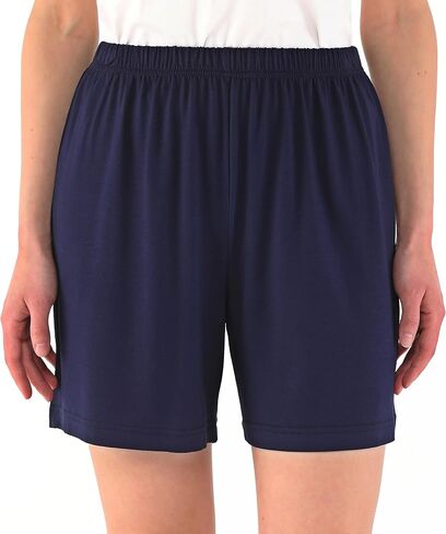 Women's Soft Pajama Sleep Shorts - Knee Length Bermuda- Comfortable PJ Bed Shorts in Saudi Arabia